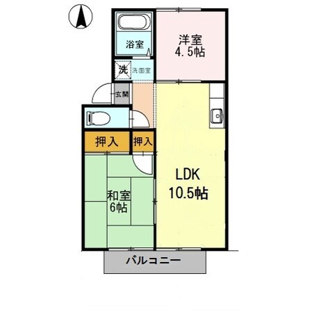 プレジール三葛の物件間取画像